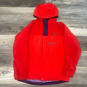2000s Patagonia Red Mens M Full Zip Pullover‎ Anorak Windbreaker Jacket Gorpcore